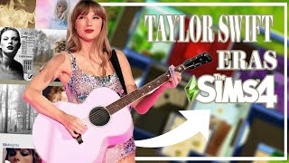 TAYLOR SWIFTS ALBUMVÆRELSER I SIMS 4 [upl. by Niarda968]