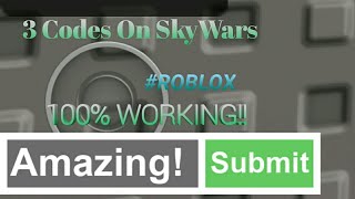 3 Work Codes On Skywars  Roblox [upl. by Arakawa]