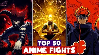 TOP 50 Most Watched Anime Fights on YouTube [upl. by Swamy]