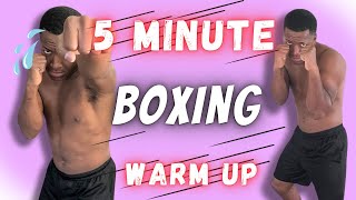 How To Learn Boxing At Home  5 Min Warm Up Routine [upl. by Armbruster495]