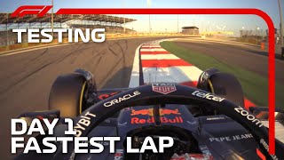 Max Verstappens Fastest Lap  Day 1  F1 PreSeason Testing 2024 [upl. by Schluter]