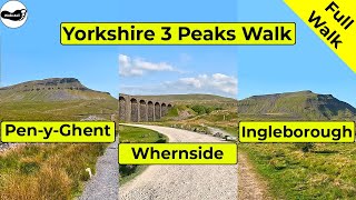 Yorkshire Three Peaks Walk from Horton in Ribblesdale Penyghent Whernside amp Ingleborough [upl. by Lekram]