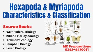 Hexapoda and Myriapoda Characteristics Phylogeny amp Classification  Miller amp Harley Zoology [upl. by Ennairej]