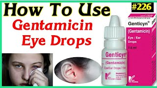 Gentamicin Eye Drops  How To Use Gentamicin Eye Drops  Gentamicin Eye Ear Drops in Hindi [upl. by Nylehtak]