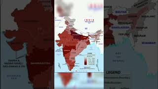 Indian Census2011Highest Population Density States in India 🇮🇳 [upl. by Eirac]