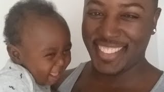 Dads Weird Noise Make Baby Laugh [upl. by Ycat]