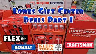 Lowes Gift Center Tool Deals Part 1 [upl. by Nairim463]