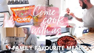 COME COOK WITH US  A FAVOURITE FAMILY MEAL  QUORN CHILLI RECIPE  AD [upl. by Remat]