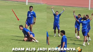 KESERUAN SESI RONDO ADAM ALIS JADI UCING WAE LATIHAN PERSIB TIM SAAT LIBUR JEDA INTERNATIONAL [upl. by Thisbee]