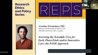 Research Ethics amp Policy Series REPS Jonathan Kimmelman PhD [upl. by Oznole]