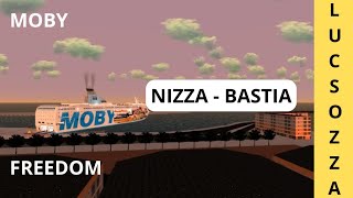 MOBY FREEDOM sulla NIZZA  BASTIA  VSNG  Lucsozza [upl. by Magel]