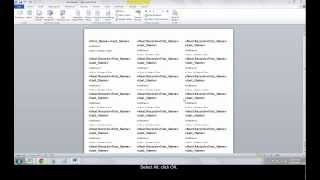 How to Make Address Address Labels with Mail Merge using Excel and Word [upl. by Abbye195]