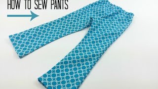 How to sew pants All you need is a simple pants sewing pattern and this video tutorial DIY Crush [upl. by Ahseer669]