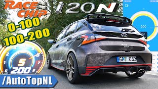 Hyundai i20N  STOCK vsRaceChipChiptuning 0100 amp 100200 ACCELERATION amp SOUND by AutoTopNL [upl. by Irollam]