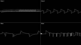 1xGB Title  Time Trax 60hz Game Boy LSDJ Cover OscView [upl. by Ollehto371]