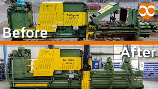 Timelapse – Complete refurbishment process of a Bollegraaf baler [upl. by Ahsinak]