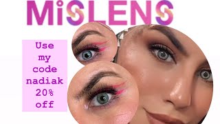 Contact coloured lenses  Mislens Contact lense Review [upl. by Akemet]