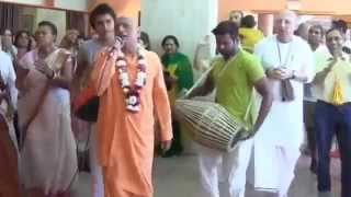 Evening Dancing Hare Krishna Kirtan PostClass  Bhakti Charu Swami  20072014 [upl. by Sherburne]