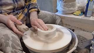 15 minutes of jiggering and stamping Production Pottery process [upl. by Nitram]