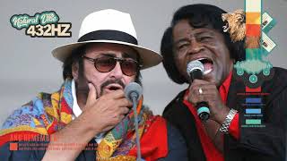 James Brown ft Luciano Pavarotti  Its a Mans Mans Mans World  432hz [upl. by Orly277]