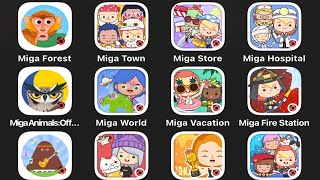 ALL MIGA MOBILE WorldTV ShowsApartmentFire StationSchoolStorePetsHospitalTownVacation [upl. by Colene]