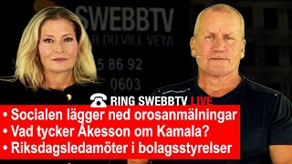 Ring Swebbtv Live 366 med Katerina Janouch och Lennart Matikainen [upl. by Einavoj]