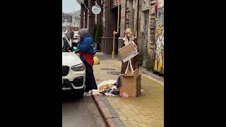 Business ladys gift changes a homeless mans life shorts [upl. by Navanod358]