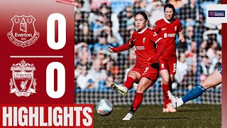 Merseyside Derby ends all square  Everton 00 Liverpool FC Women  Highlights [upl. by Fachanan185]