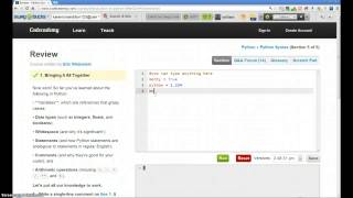 Codecademy Walkthrough Python 5 [upl. by Je104]