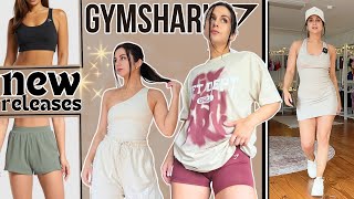 ALL NEW GYMSHARK GYMSHARK NEW RELEASES TRY ON HAUL REVIEW gymshark [upl. by Nannie493]