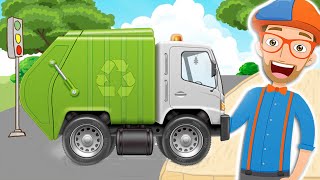 Explore Machines with Blippi  Garbage Trucks and More [upl. by Montagu]