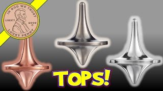 ForeverSpin™ World Famous Metal Spinning Tops Titanium Zirconium Copper amp Aluminum [upl. by Hollington168]