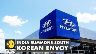 India summons South Korean envoy over Hyundai Pakistans Kashmir post  Latest English News  WION [upl. by Kurzawa]