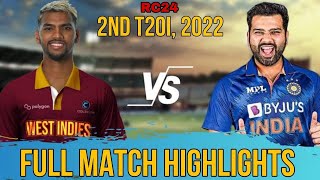 India vs West Indies Highlights 2022 Match ll realcricket24 cricket [upl. by Bashee]