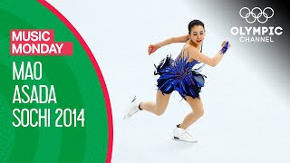 Mao Asada skates to Sergei Rachmaninoff in Sochi 2014  Music Monday [upl. by Suillenroc]