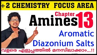 Amines Class 12 Chemistry Chapter 13 Focus area  Diazonium salts in malayalam  Coupling reaction [upl. by Adali]