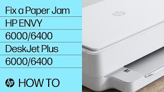 How to fix paper jams on the HP ENVY 6000 and 6400 printer series  HP Support [upl. by Fendig120]