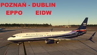 2024 BOEING 739 4K  POZNAŃ  DUBLIN [upl. by Crellen]