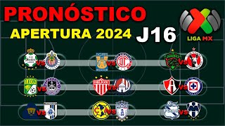 ⚽ El mejor PRONÓSTICO para la JORNADA 16 de la LIGA MX APERTURA 2024  Análisis  Predicción [upl. by Elane707]