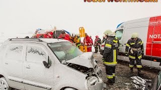 Menschenrettung nach Unfall auf der L43 [upl. by Chilson]