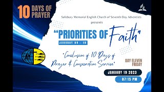 10 DAYS OF PRAYER  DAY  11 FRIDAY JANUARY 19 2024  Priorities of Faith [upl. by Bodi840]