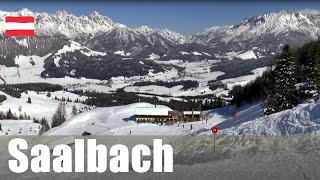 Skiing in Saalbach  one of the largest ski area in Austria [upl. by Vowel]