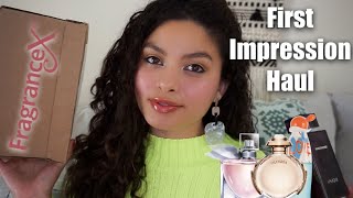 FRAGRANCEX PERFUME HAUL 2020  First Impressions amp Unboxing  itsMJ [upl. by Suilenroc]