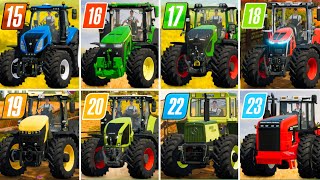 Fs15 vs Fs16 vs Fs17 vs Fs18 vs Fs19 vs Fs20 vs Fs22 vs Fs23  Graphics Compare Gameplay [upl. by Zoes695]