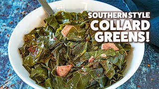 The Best Collard Greens With Bacon and Smoked Ham and a Little Spice [upl. by Rap781]