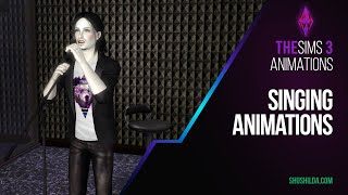 Sims 3 Animation poses  Singing and talking  They Say  Free Download [upl. by Imailiv]