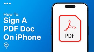 How To Sign A PDF Document On iPhone  Easy Guide [upl. by Kennett]