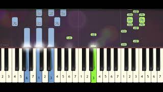 Hilda Theme Song piano acoustic synthesia tutorial [upl. by Flynn]