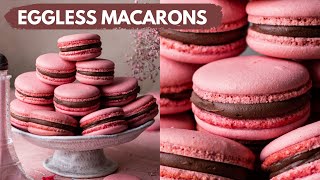 HOW TO MAKE EGGLESS MACARONS  EASY EGGLESS MACARONS RECIPE NO EGG MACARONS  BAKE WITH SHIVESH [upl. by Alaehcim]