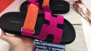 Chypre leather sandal Hermès Pink [upl. by Saibot]